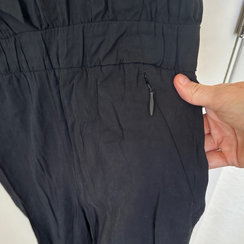 Black Button-Up Jumpsuit - Picture 4 of 4
